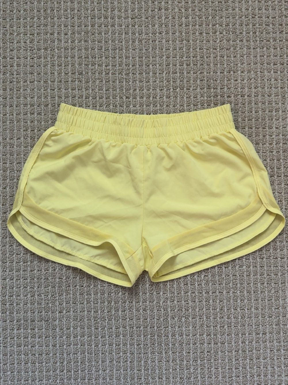 Mono B Sunny Yellow Athletic Shorts